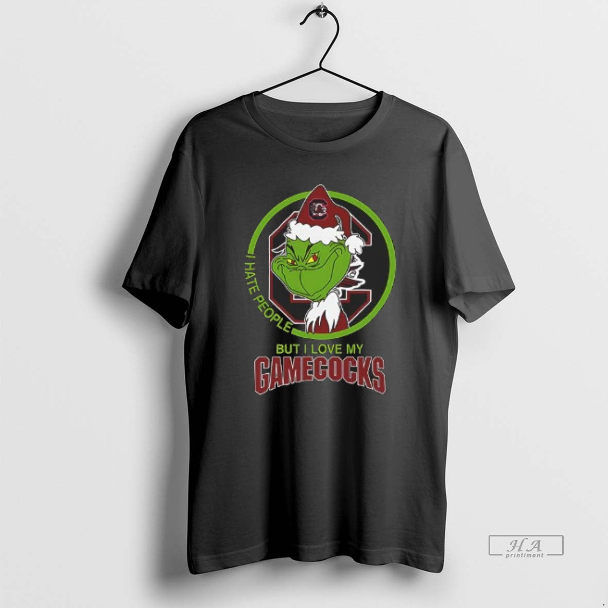 Official The Grinch I Hate People But I Love My South Carolina Gamecocks Football Logo - clothing by TeeHivey.com