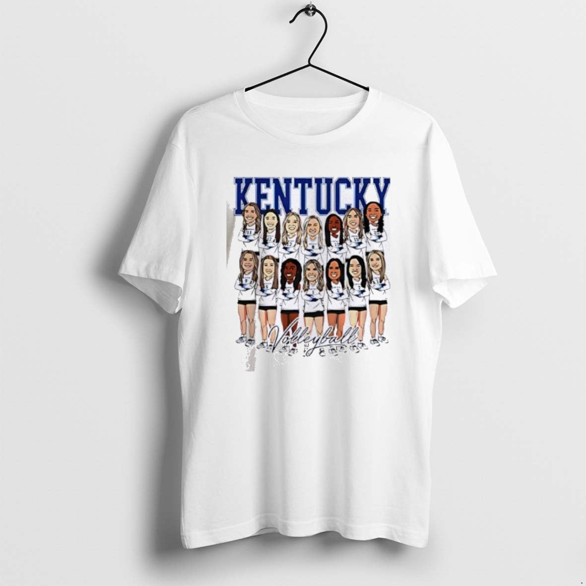 Official Top Kentucky Womens Volleyball Ncaa Team Caricature 25 26 - clothing by TeeHivey.com