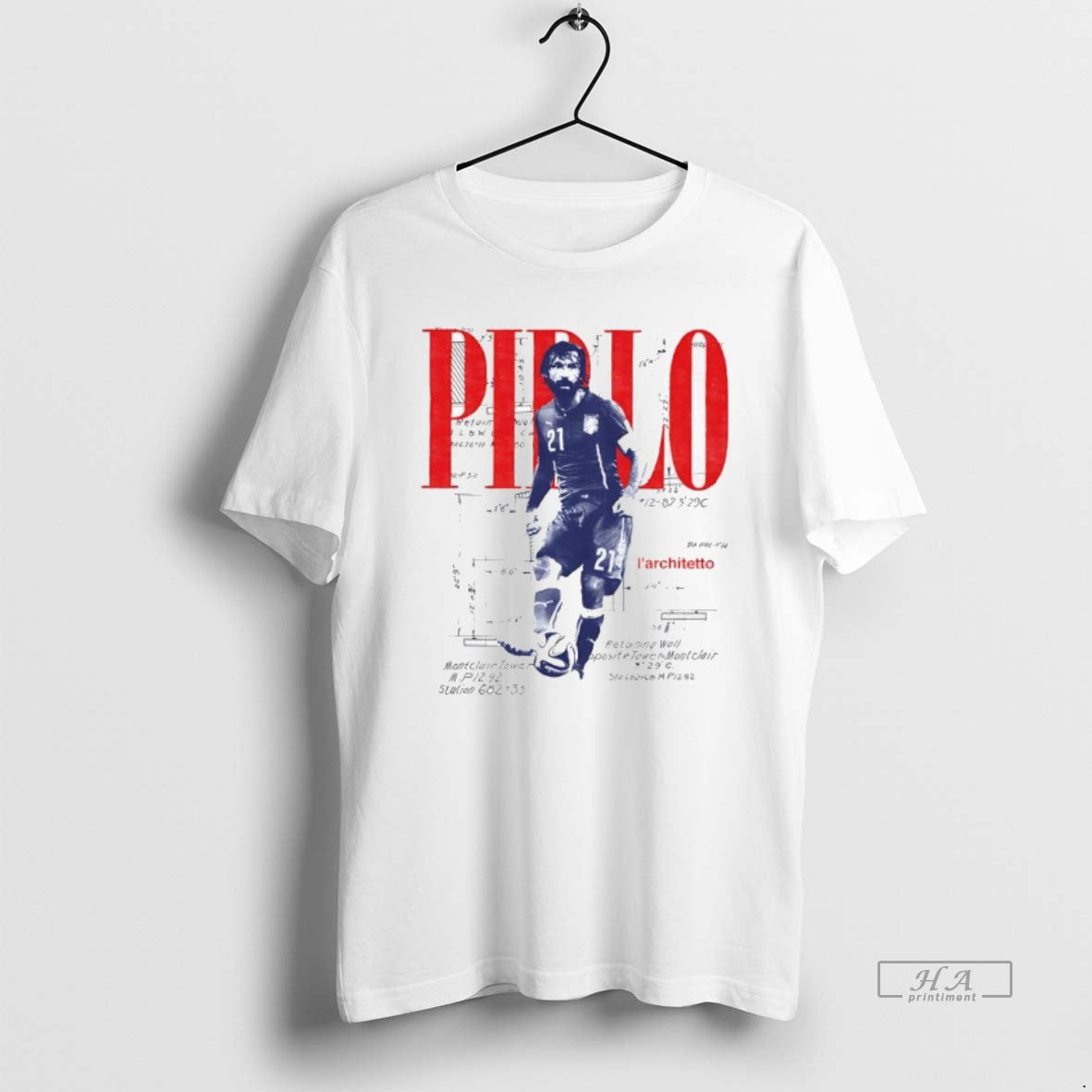 Official Trendy Andrea Pirlo Larchitetto Vintage Player Football - clothing by TeeHivey.com