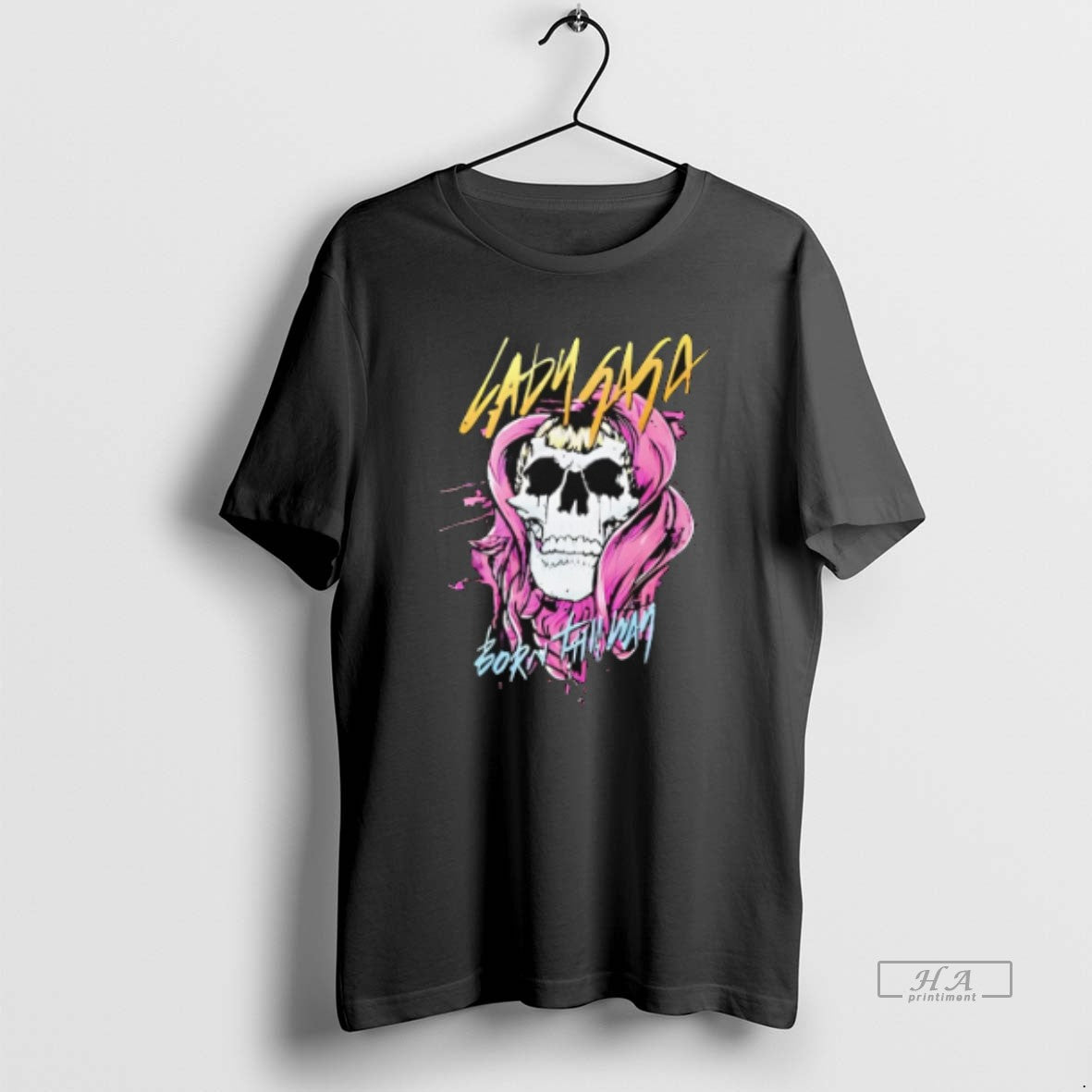 Official Trendy Born This Way Lady Gaga Skull Graphic - clothing by TeeHivey.com
