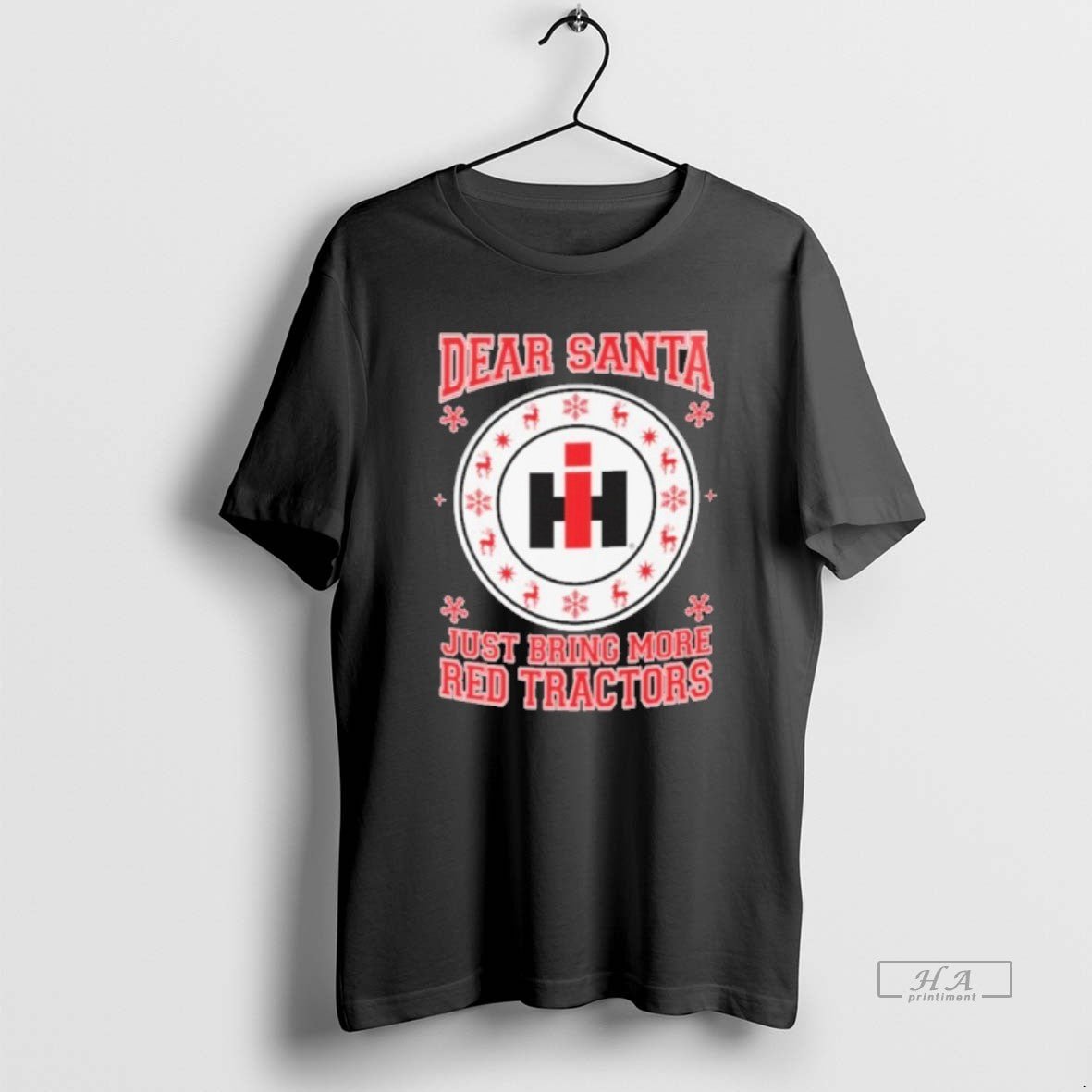 Official Trendy Dear Santa Just Bring More Red Tractors Christmas