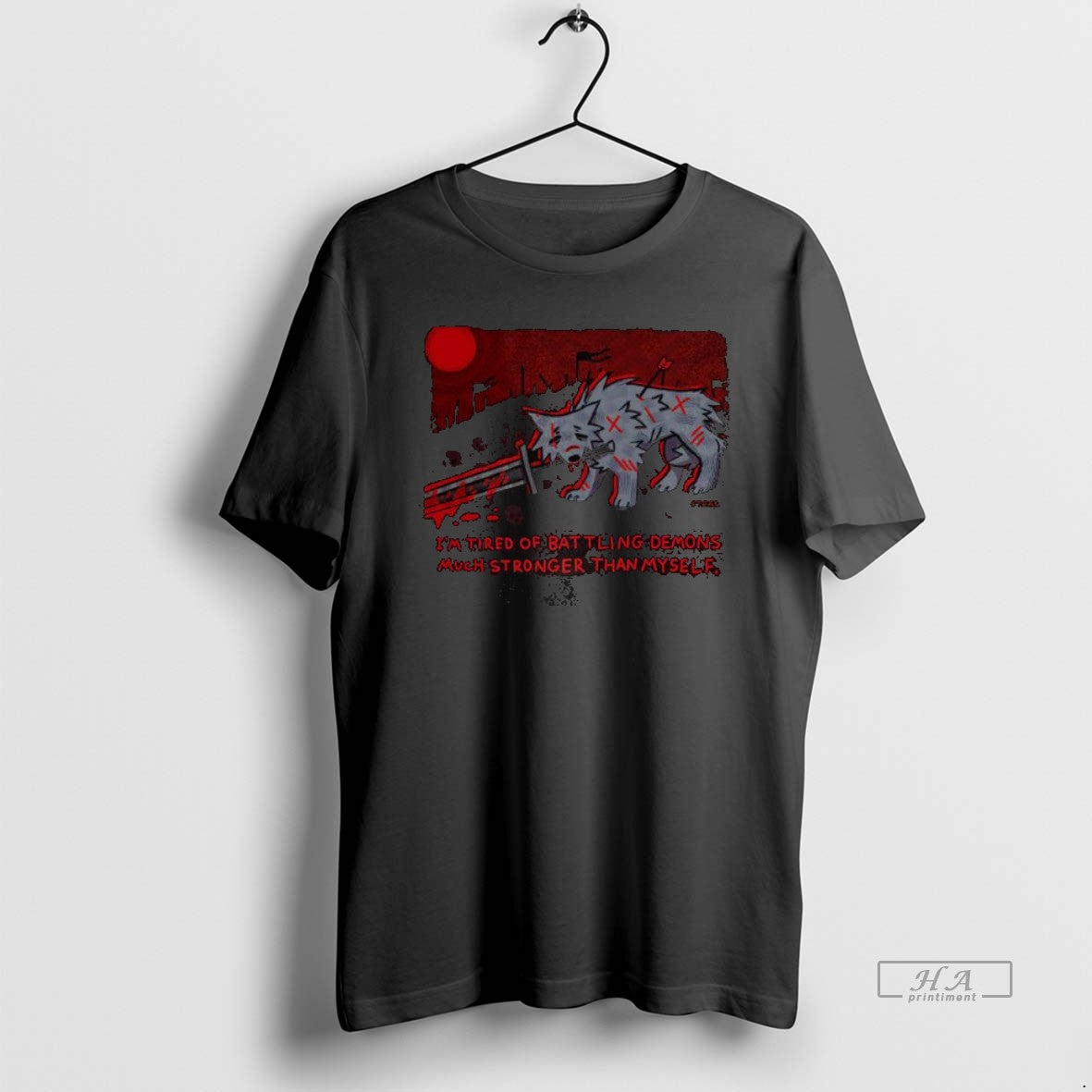 Official Trendy Im Tired Of Battling Demons Much Stronger Than Myself - clothing by TeeHivey.com