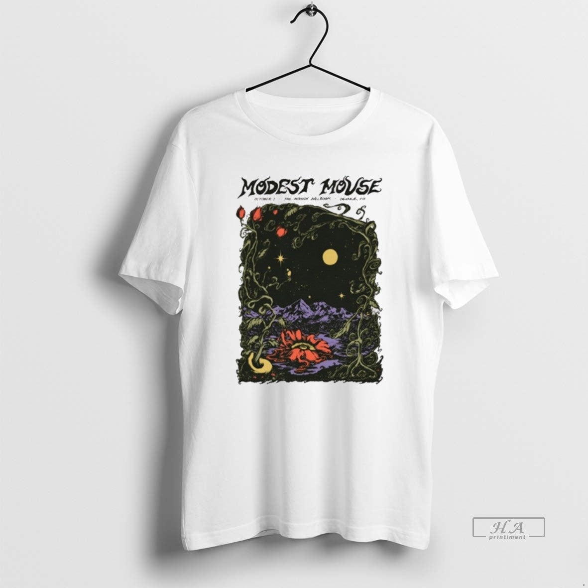 Official Trendy Modest Mouse At The Mission Ballroom Denver Co On October 1 2025 Tee