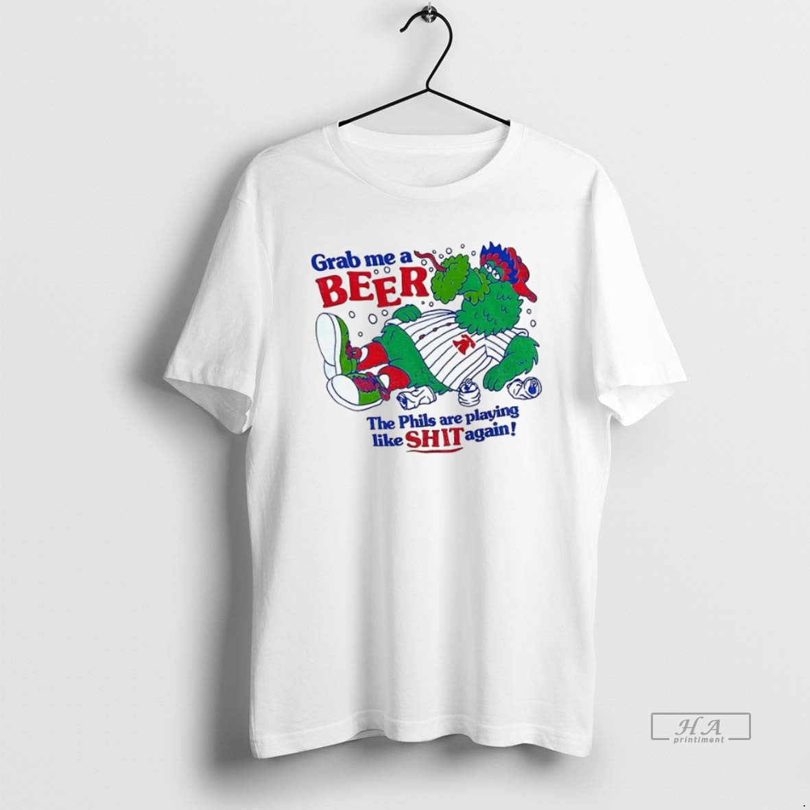 Official Trendy Phanatic Philadelphia Phillies Mascot Grab Me A Beer The Phillies Are Playing Like - clothing by TeeHivey.com