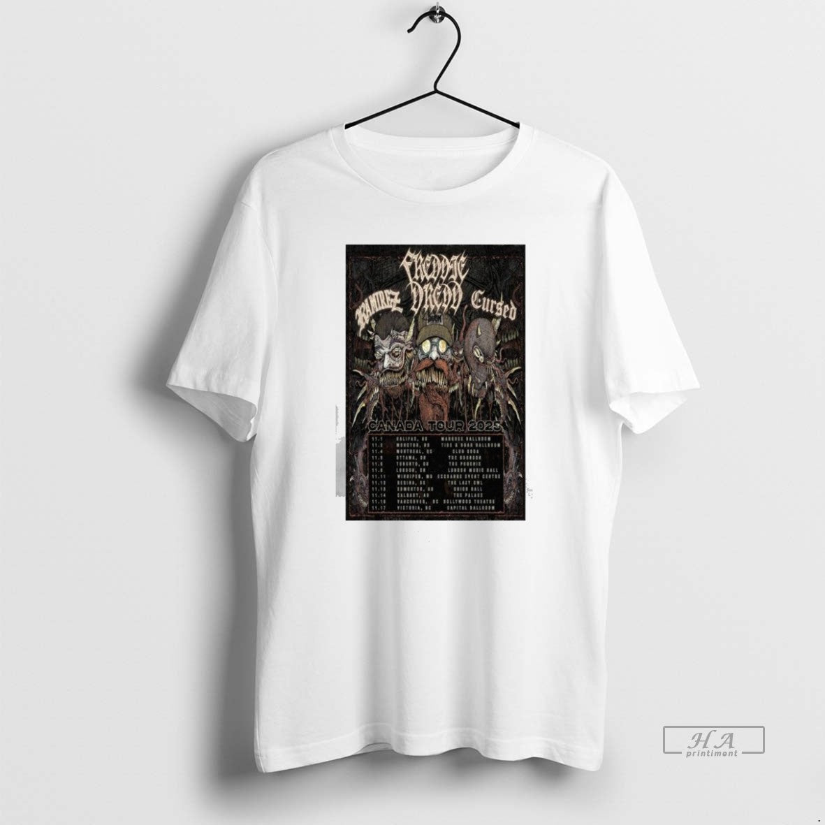 Official Trendy Ramirez Freddie Dredd Cursed Canada Tour 2025 - clothing by TeeHivey.com
