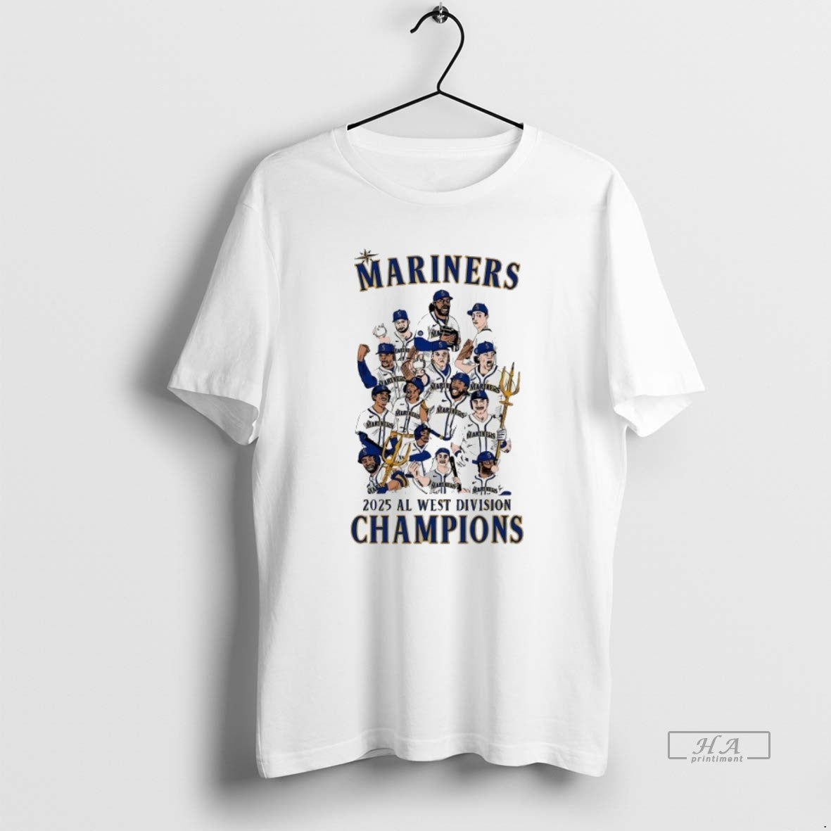 Official Trendy Seattle Mariners 2025 Al West Division Champions Cartoon - clothing by TeeHivey.com