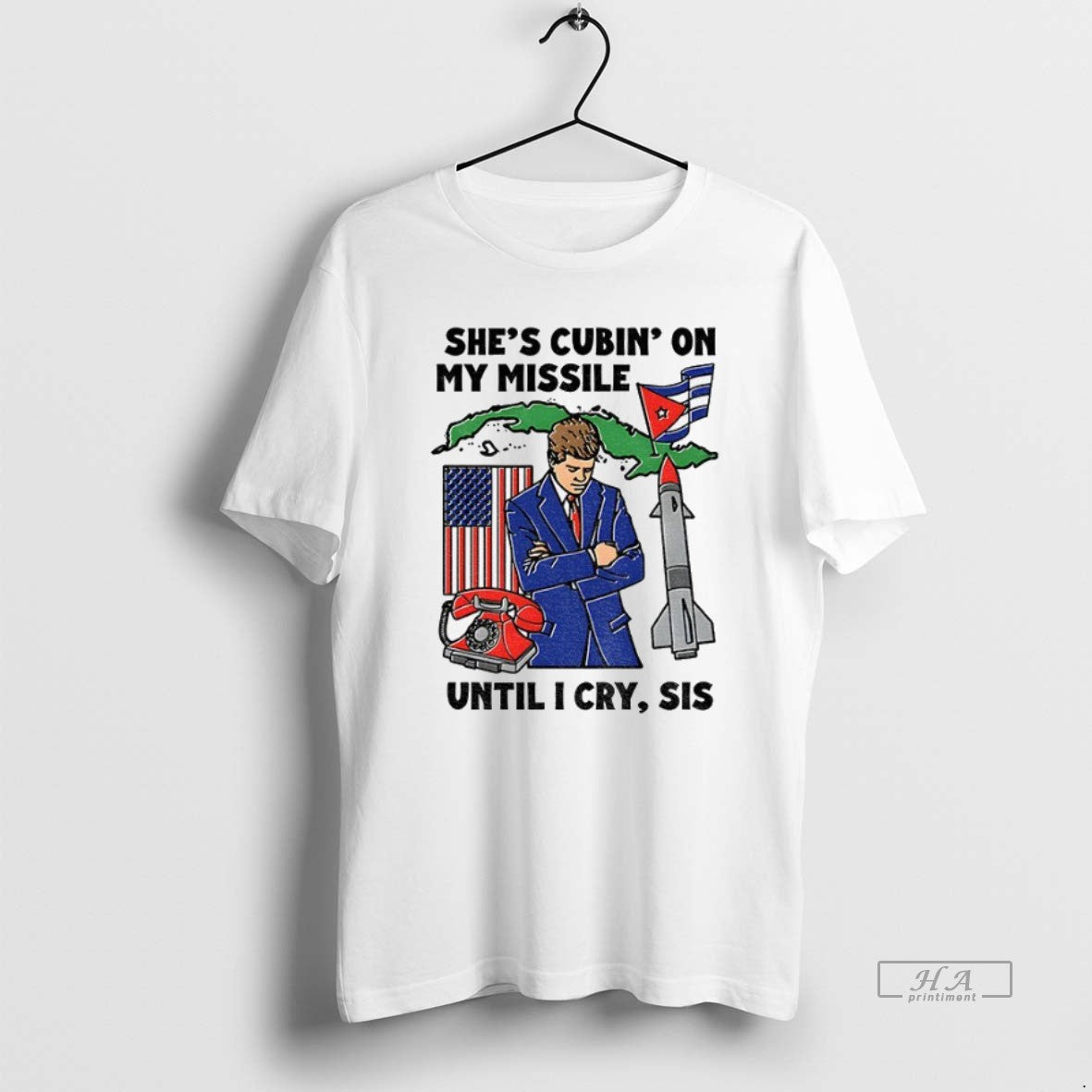 Official Trendy Shes Cubin On My Missile Until I Cry Sis American - clothing by TeeHivey.com
