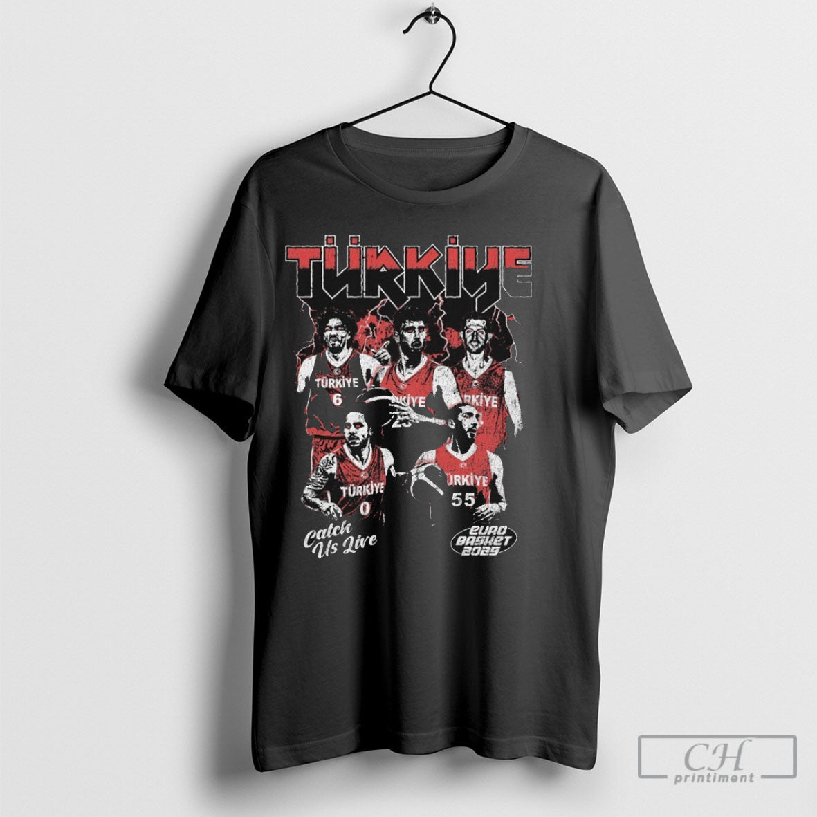 Official Turkey Catch Us Live Euro Basket 2025 Sweater