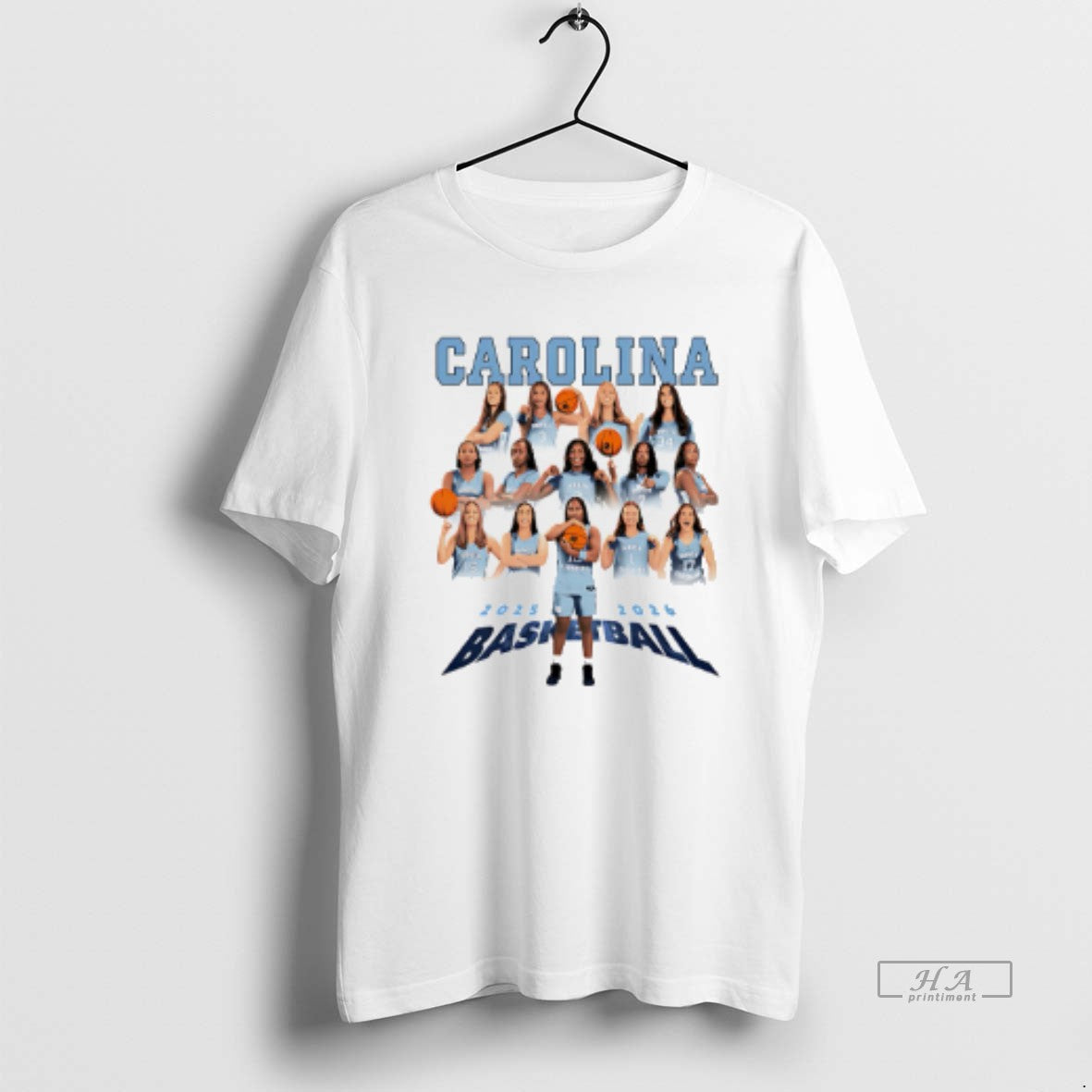 Official Unc Womens Basketball 2025 2026 Team Collage - clothing by TeeHivey.com