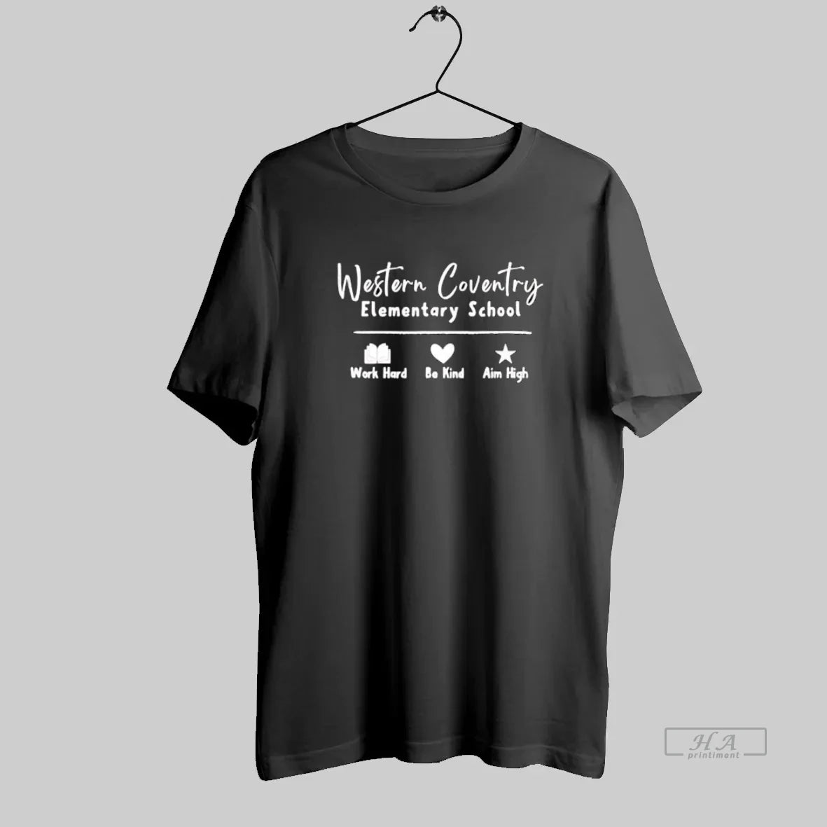 Official Western Coventry Elementary School Work Hard Be Kind Aim High - clothing by TeeHivey.com