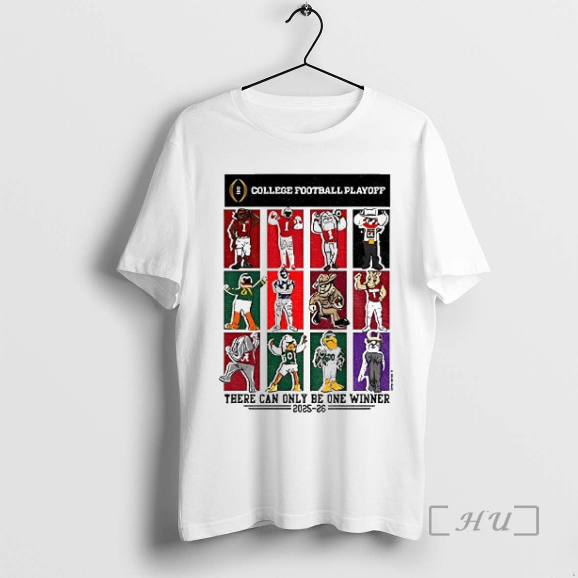 Officials 2025 College Football Playoff 12 Team Mascots There Can Only Be One Winner 2025 - clothing by TeeHivey.com