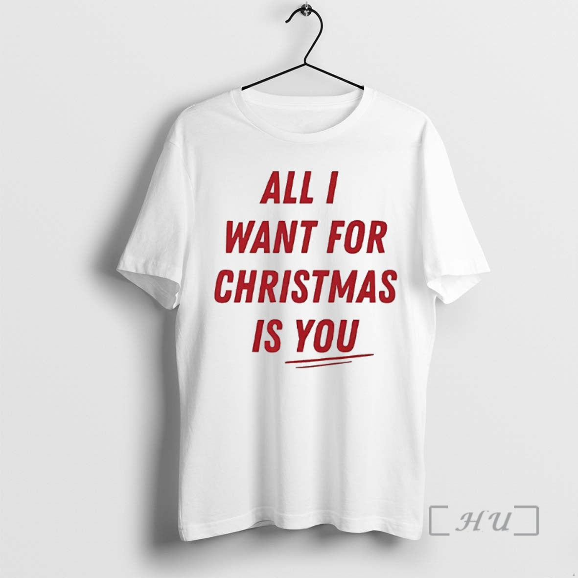Officials All I Want For Christmas Is You Letter - clothing by TeeHivey.com