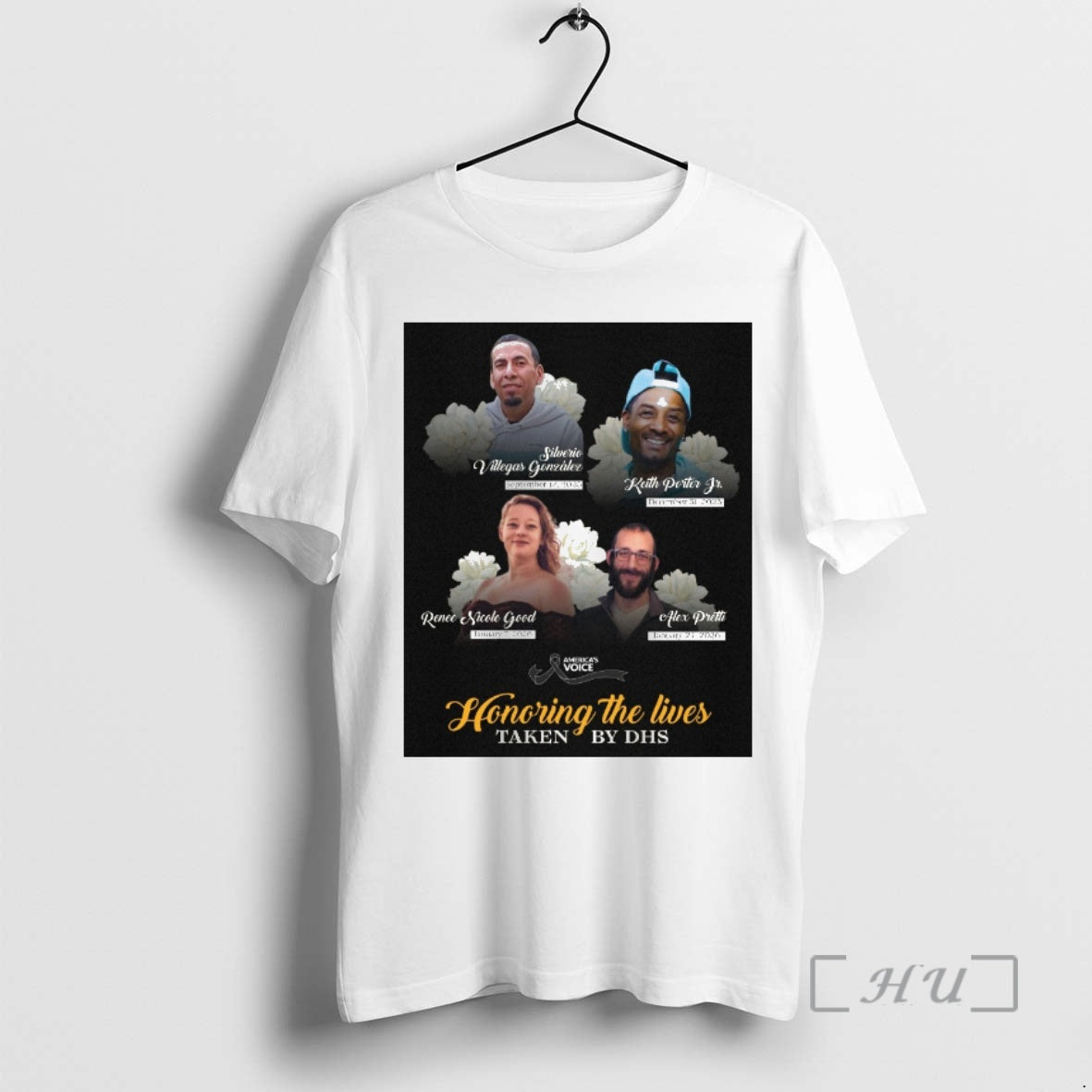 Officials Americas Voice Honoring The Lives Taken By Dhs - clothing by TeeHivey.com