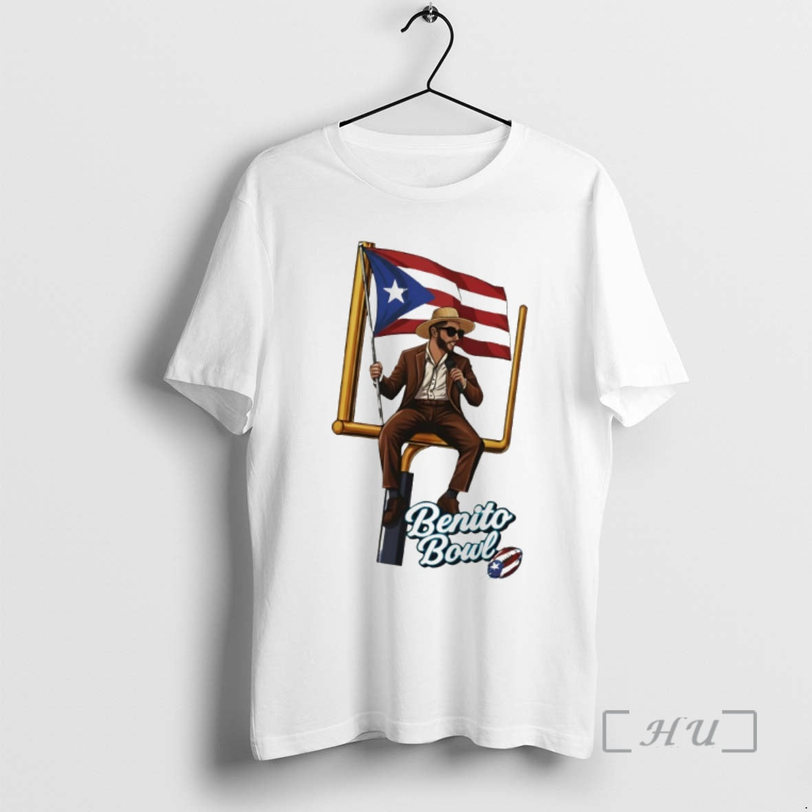 Officials Bad Bunny Benito Bowl Puerto Rican Football Halftime Show Flag Premium T Shirts Sweater - clothing by TeeHivey.com