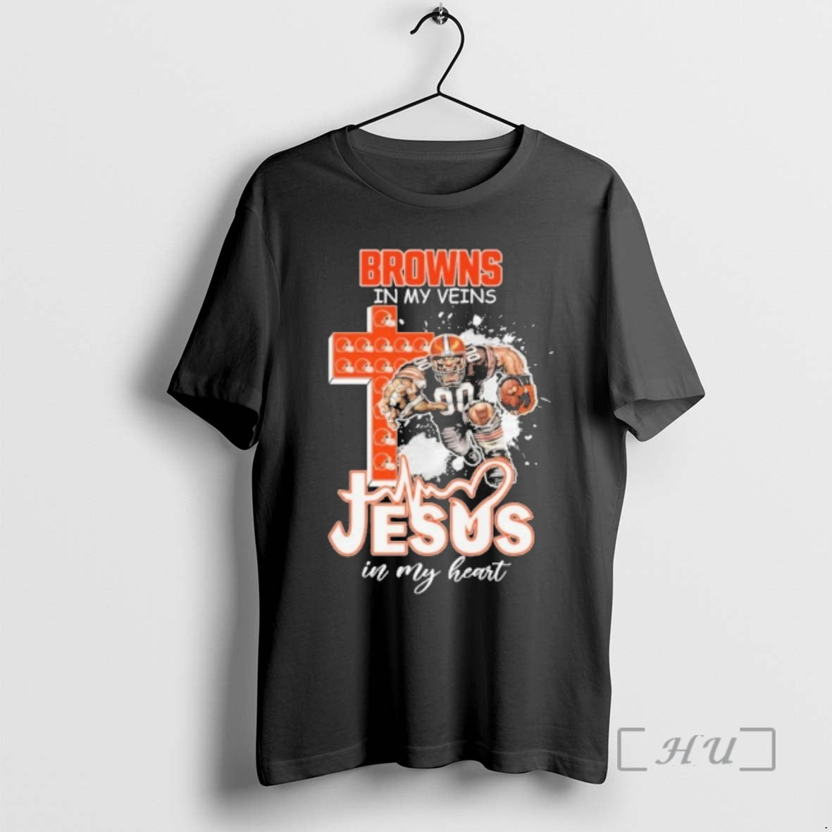 Officials Browns In My Veins Jesus Mascot In My Heart Mascots Premium T Shirts Sweater - clothing by TeeHivey.com