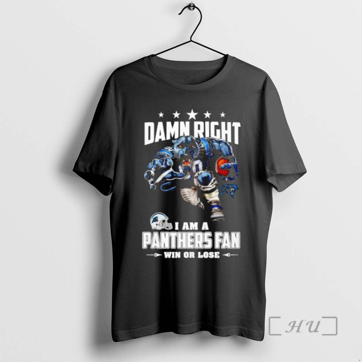 Officials Carolina Panthers Mascot Damn Right I Am A Cowboys Fan Win Or Lose Premium - clothing by TeeHivey.com