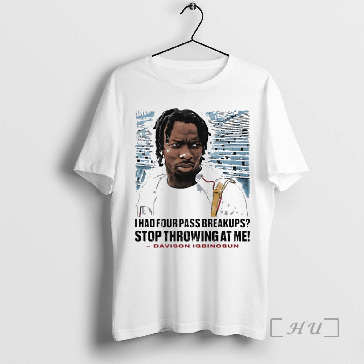 Officials Davison Igbinosun I Gad Four Pass Breakups Stop Throwing At Me Premium T Shirts - clothing by TeeHivey.com