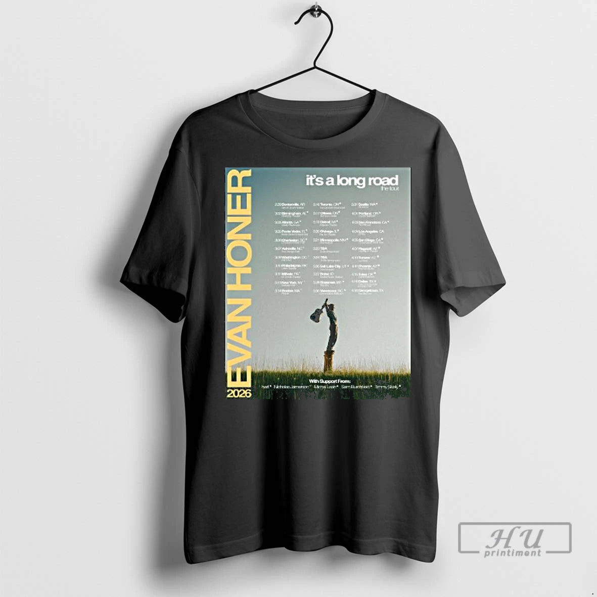 Officials Evan Honer Its A Long Road The Tour 2026 Long Sleve T Shirt