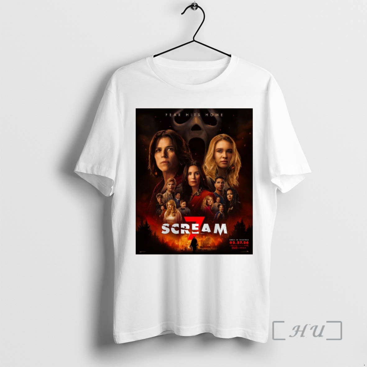 Officials Fear Hit Home Scream 7 Only In Theatres February 27 2026 Premium T Shirts - clothing by TeeHivey.com