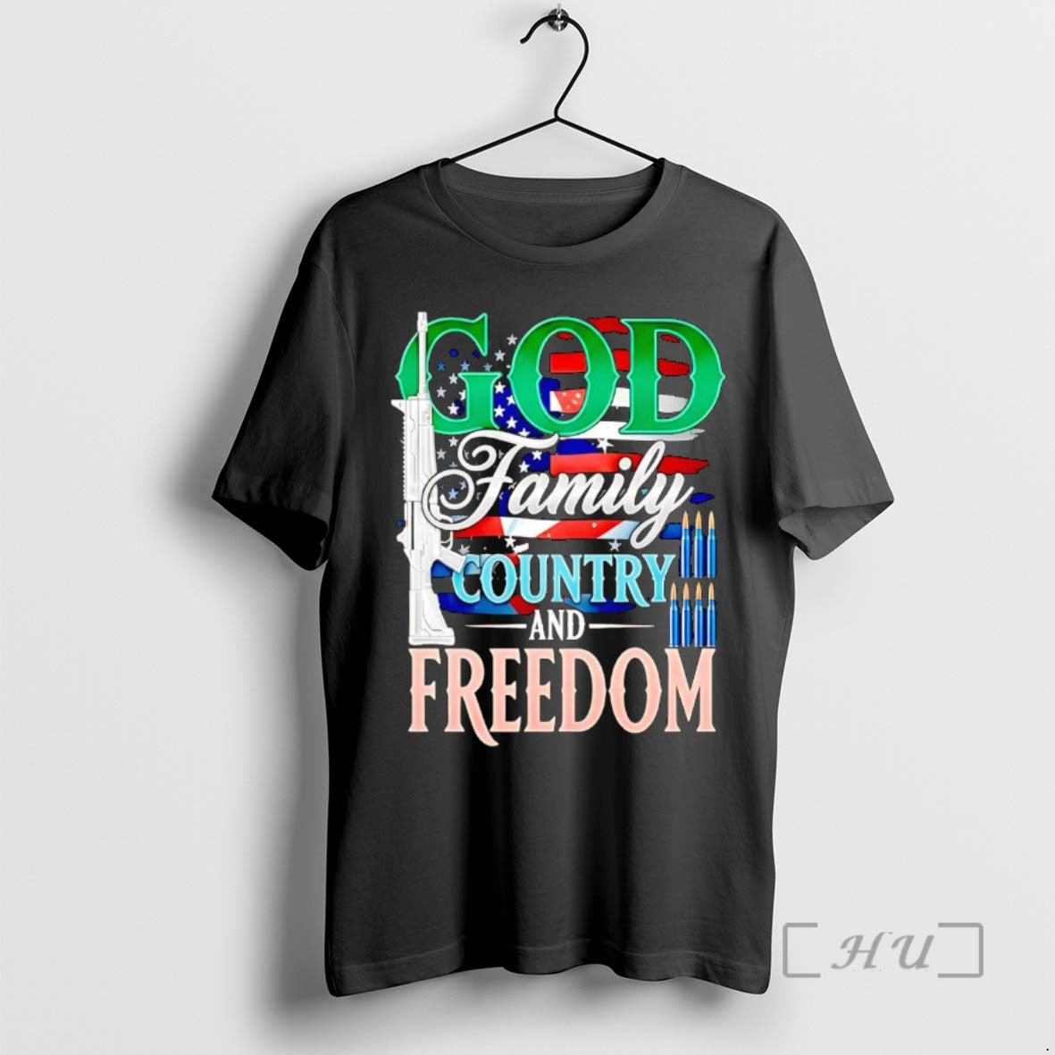 Officials God Family Country And Freedom American Flag - clothing by TeeHivey.com