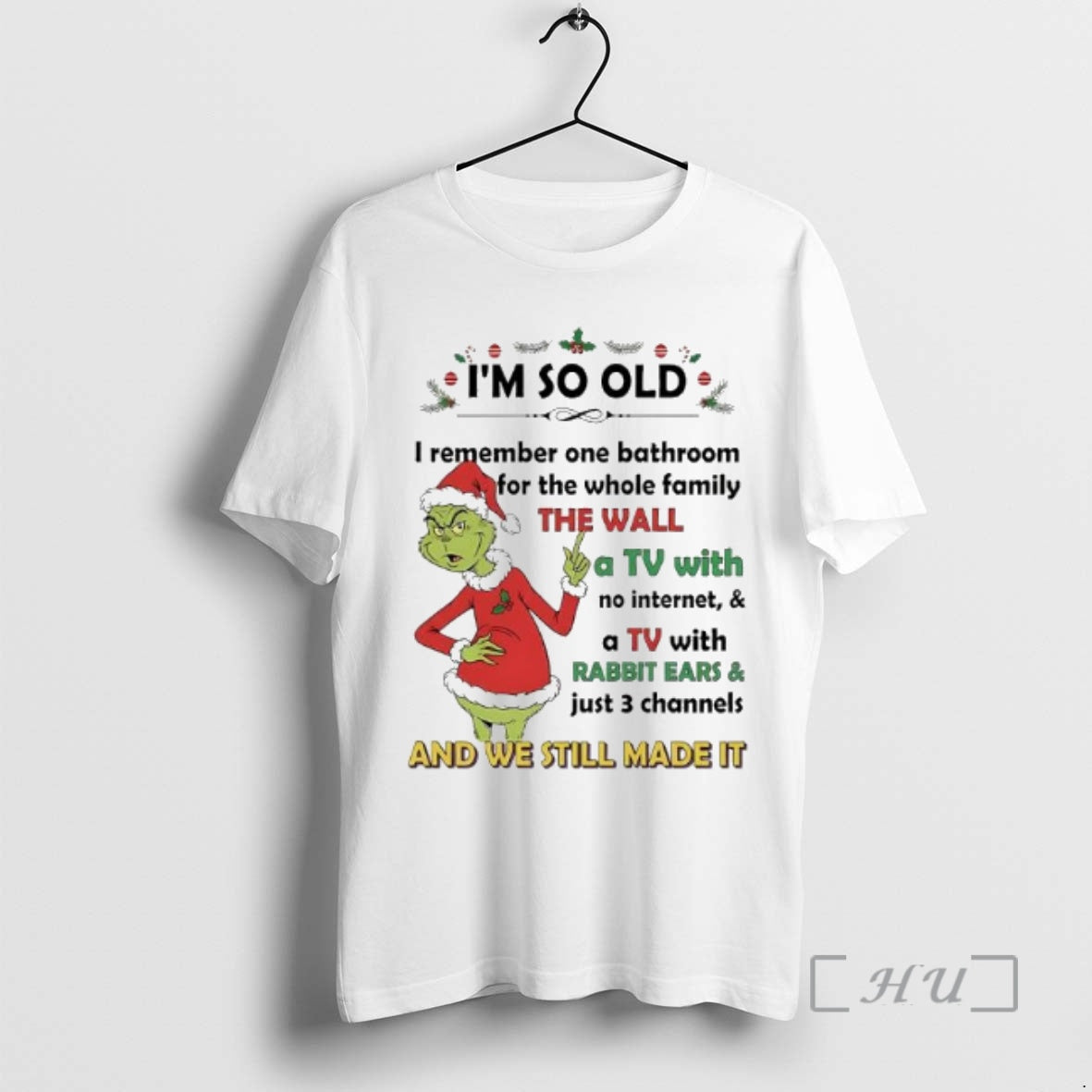 Officials Grinch Santa Im So Old I Remember One Bathroom For The Whole Family The - clothing by TeeHivey.com