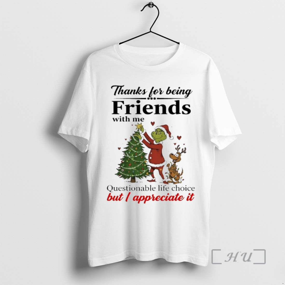 Officials Grinch Thanks For Being Friends With Me Christmas 2025 - clothing by TeeHivey.com