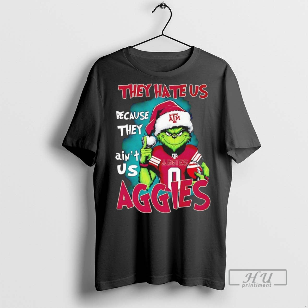 Officials Grinch They Hate Us Because They Aint Us Texas Am Aggies Christmas T Shirts - clothing by TeeHivey.com