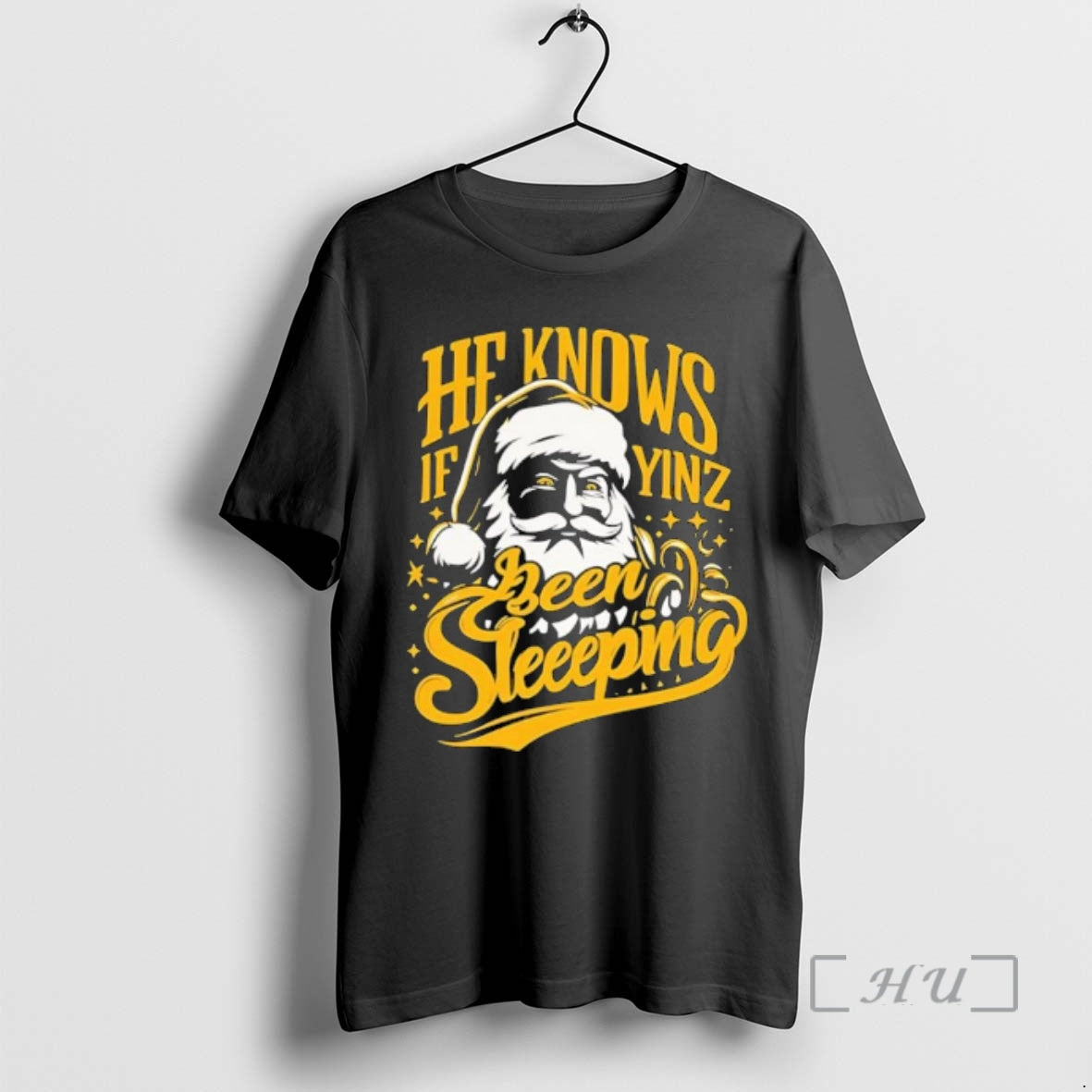 Officials He Knows If Yinz Been Sleeping Santa Claus - clothing by TeeHivey.com