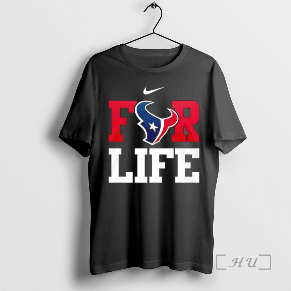 Officials Houston Texans For Life I Bleed Blue And Red 2 Sided Premium T Shirts - clothing by TeeHivey.com