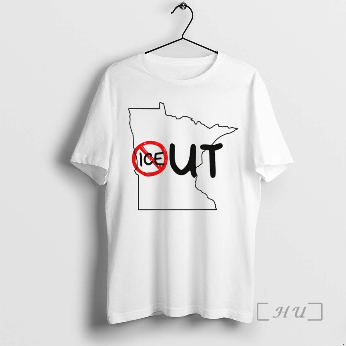 Officials Humorous Ice Out Minnesota Ice Map - clothing by TeeHivey.com
