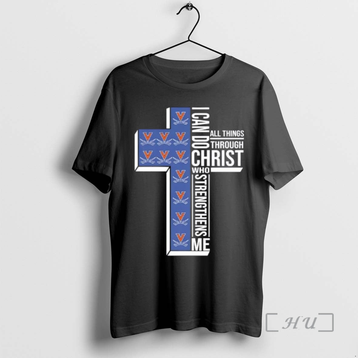 Officials I Can Do All Things Through Christ Who Strengthens Me Virginia Cavaliers Basketball Cross