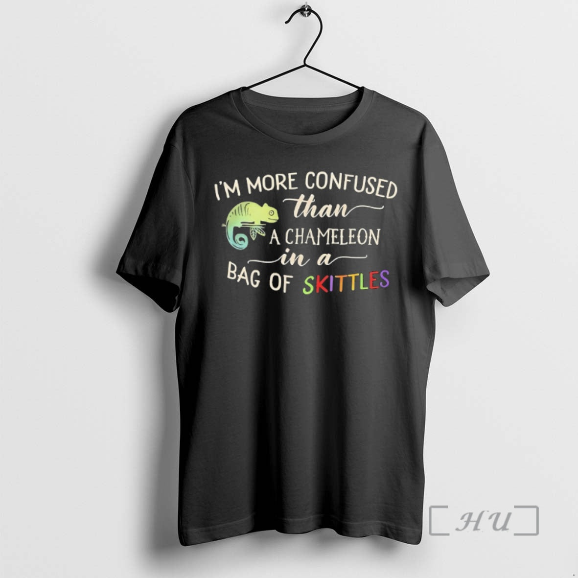 Officials Im More Confused Than A Chameleon In A Bag Of Skittles Premium T Shirts - clothing by TeeHivey.com