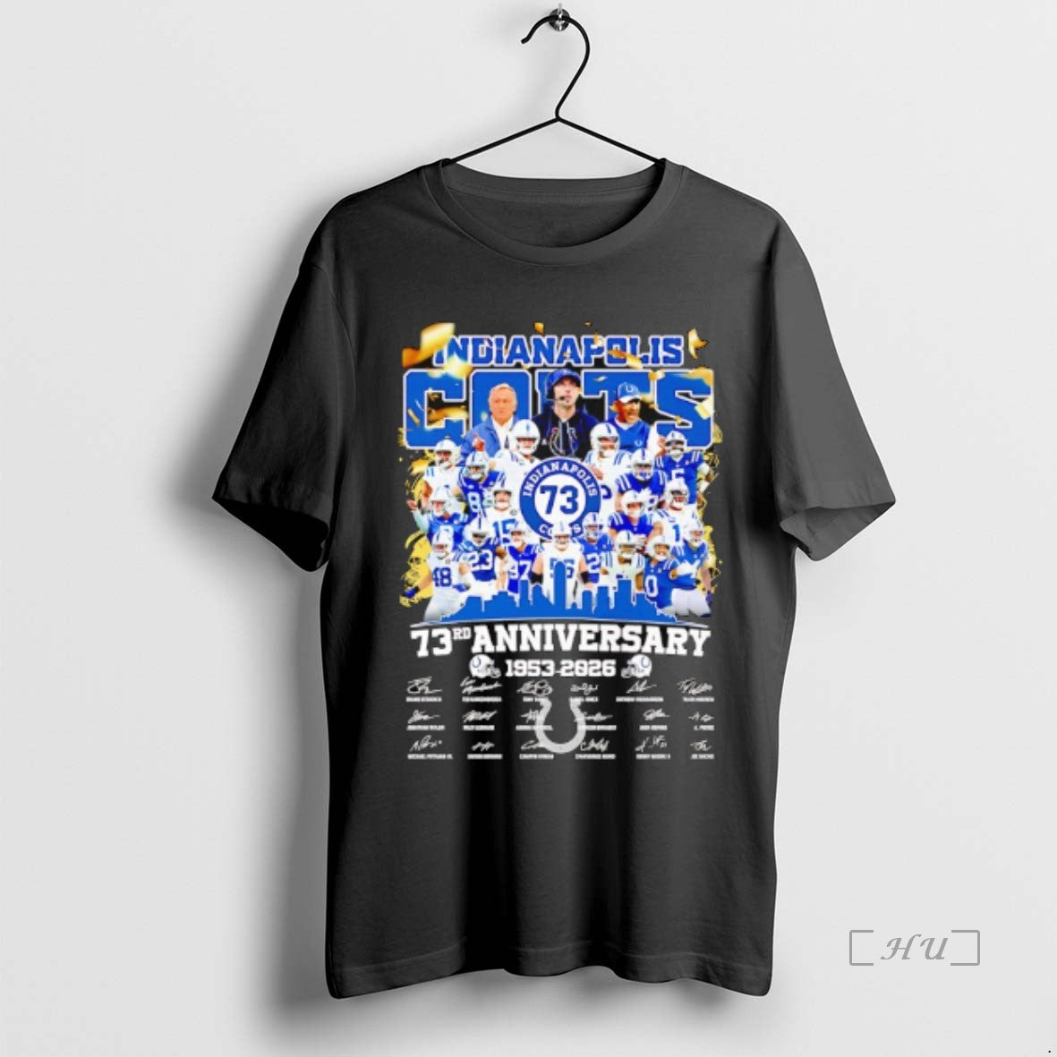 Officials Indianapolis Colts 73rd Anniversary 1953 2026 Signatures - clothing by TeeHivey.com