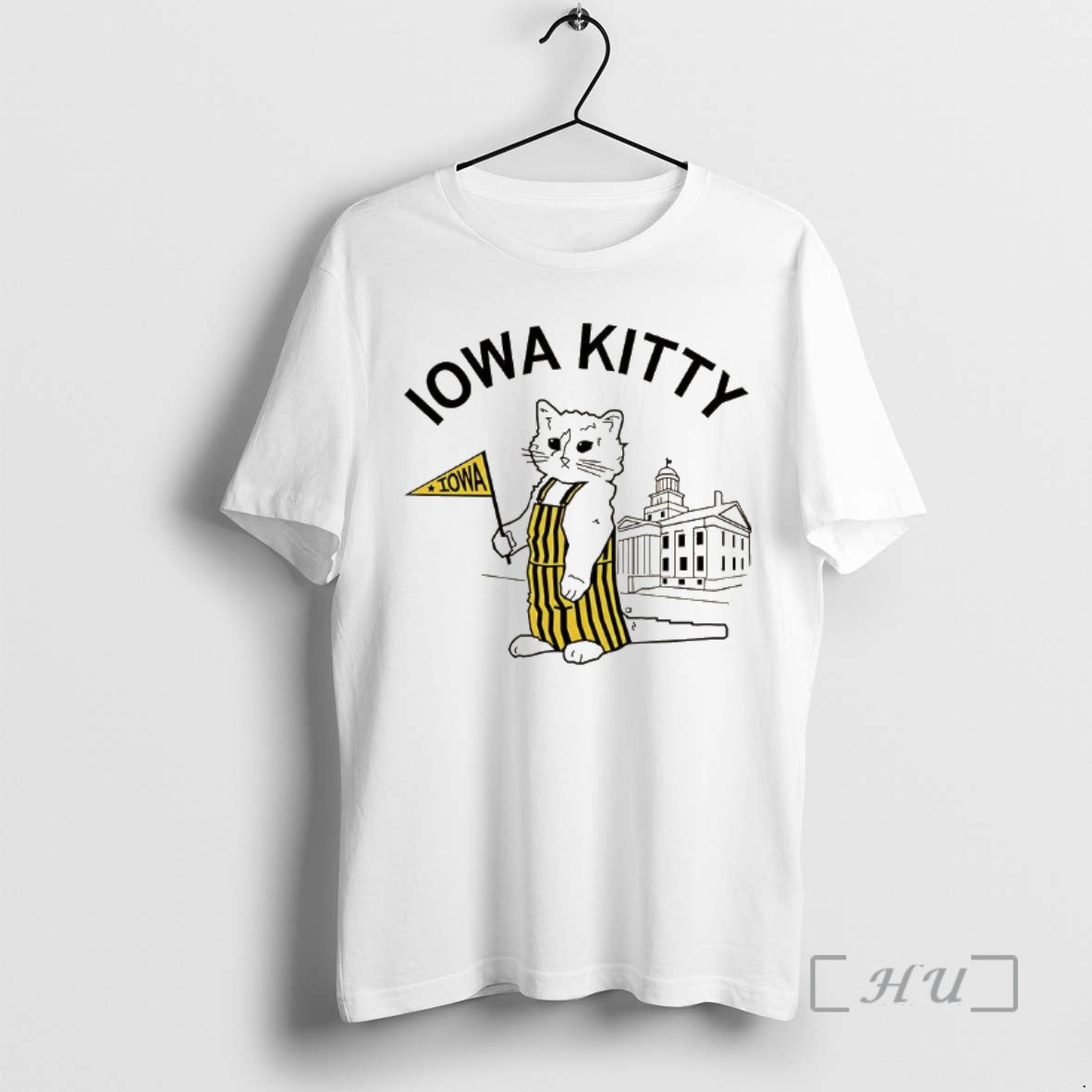 Officials Iowa Kitty Campus Sketch - clothing by TeeHivey.com