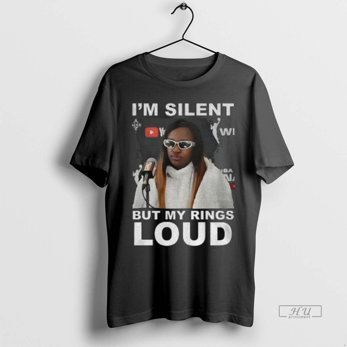 Officials Jackie Young Im Silent But My Rings Loud - clothing by TeeHivey.com