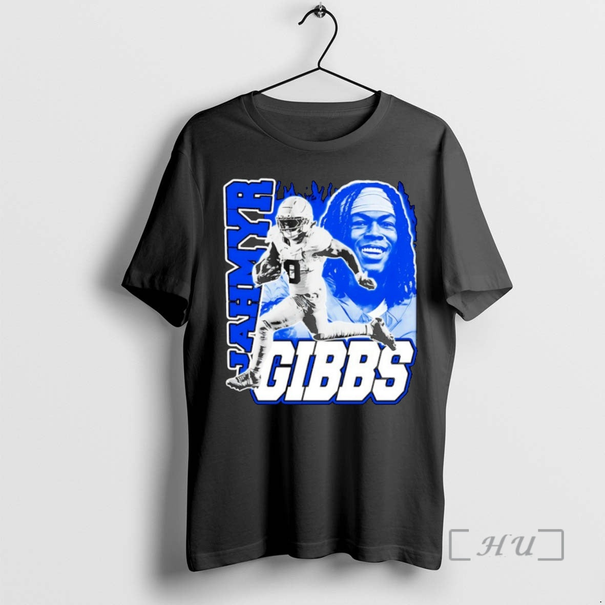 Officials Jahmyr Gibbs Detroit Lions Football Graphic - clothing by TeeHivey.com