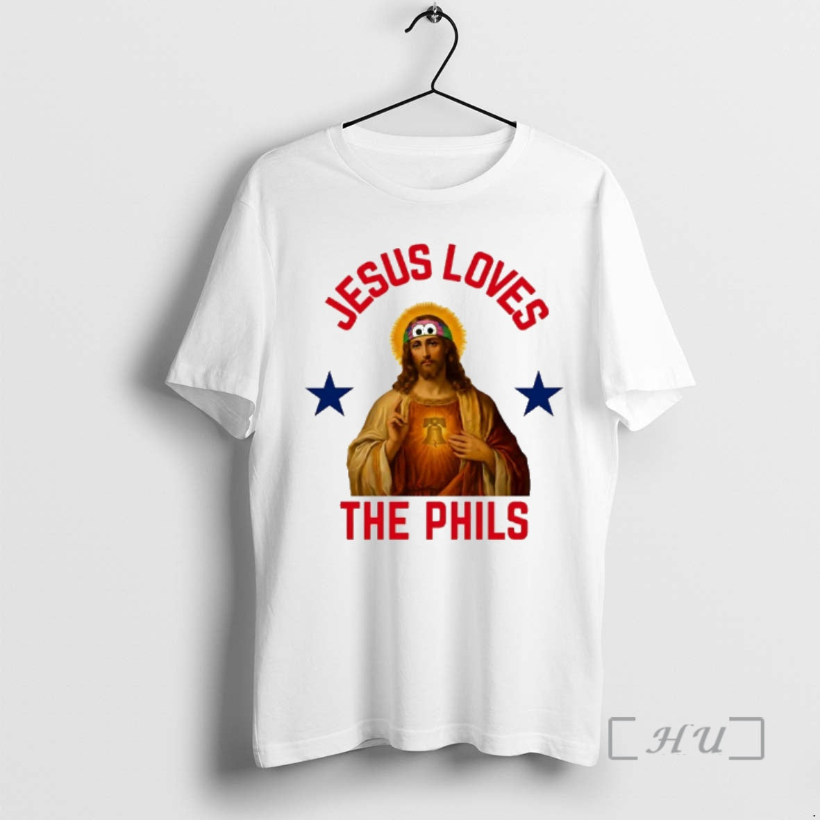 Officials Jesus Loves The Phils Heart Bell Philadelphia Phillies