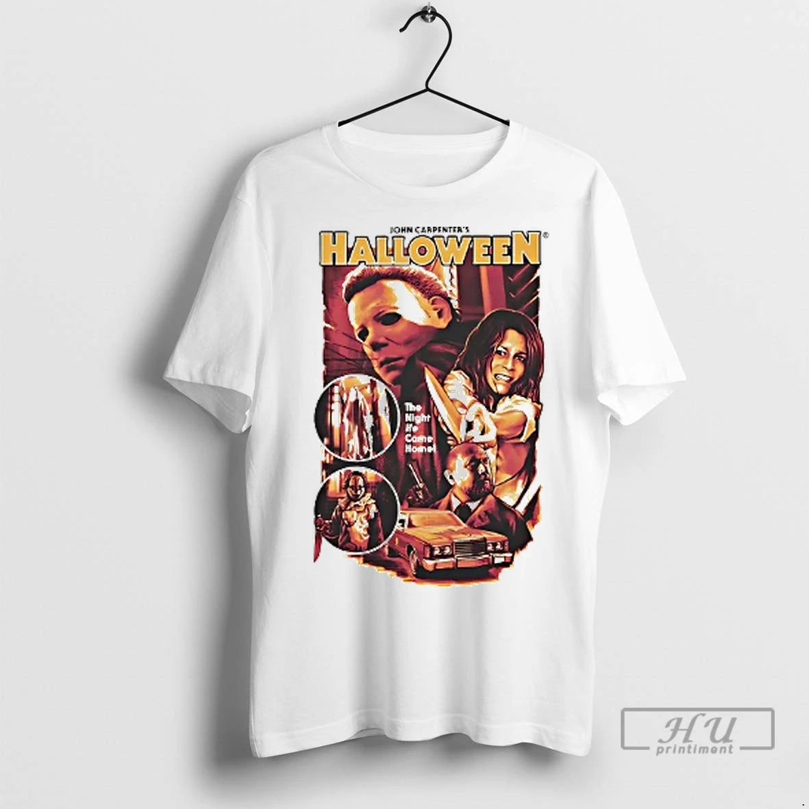 Officials John Carpenters Horror Character Halloween The Night He Came Home T Shirt