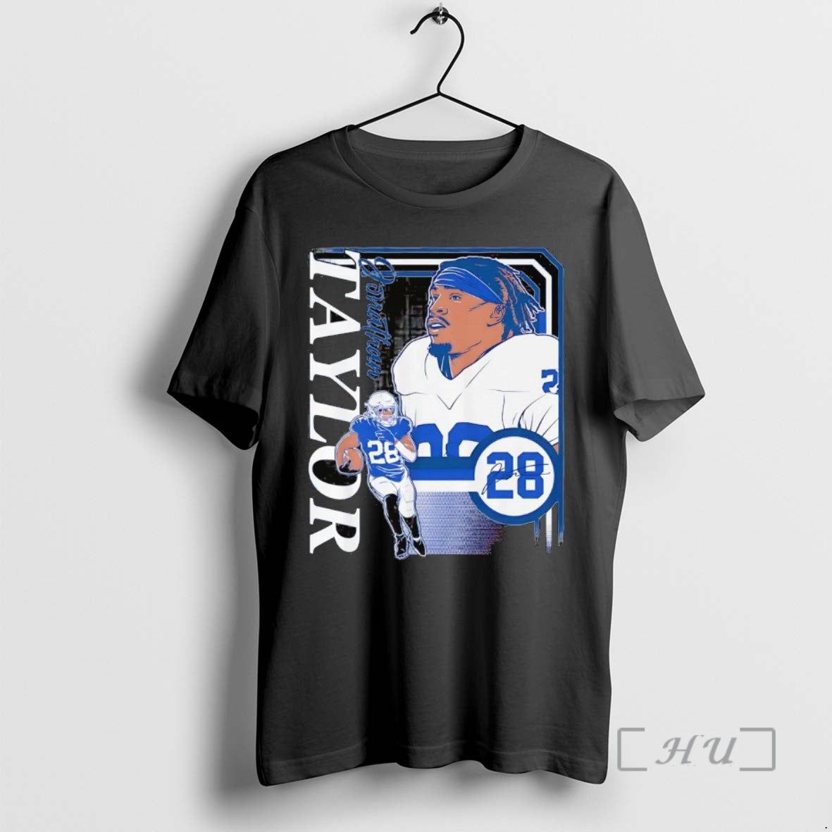 Officials Jonathan Taylor Collage Frame 28 Signature - clothing by TeeHivey.com