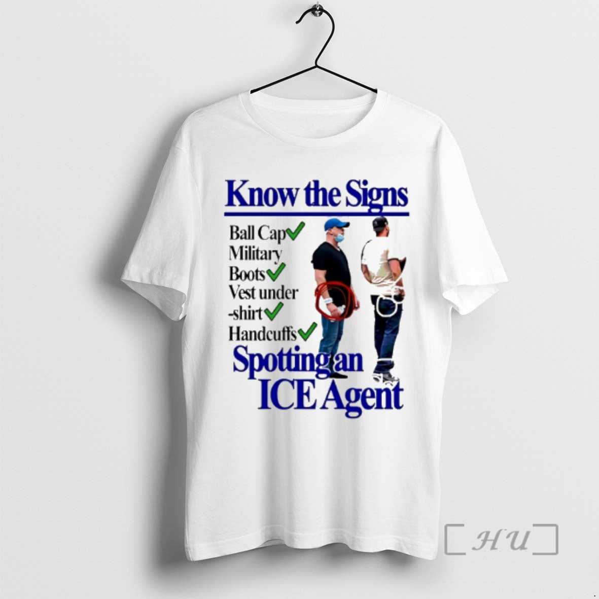 Know The Signs Spotting An Ice Agent Graphic - clothing by TeeHivey.com