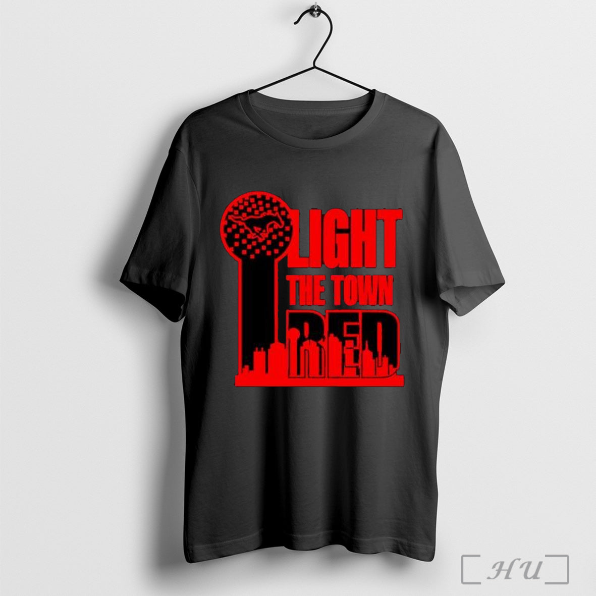 Officials Light The Town Red Smu Mustangs T Shirt
