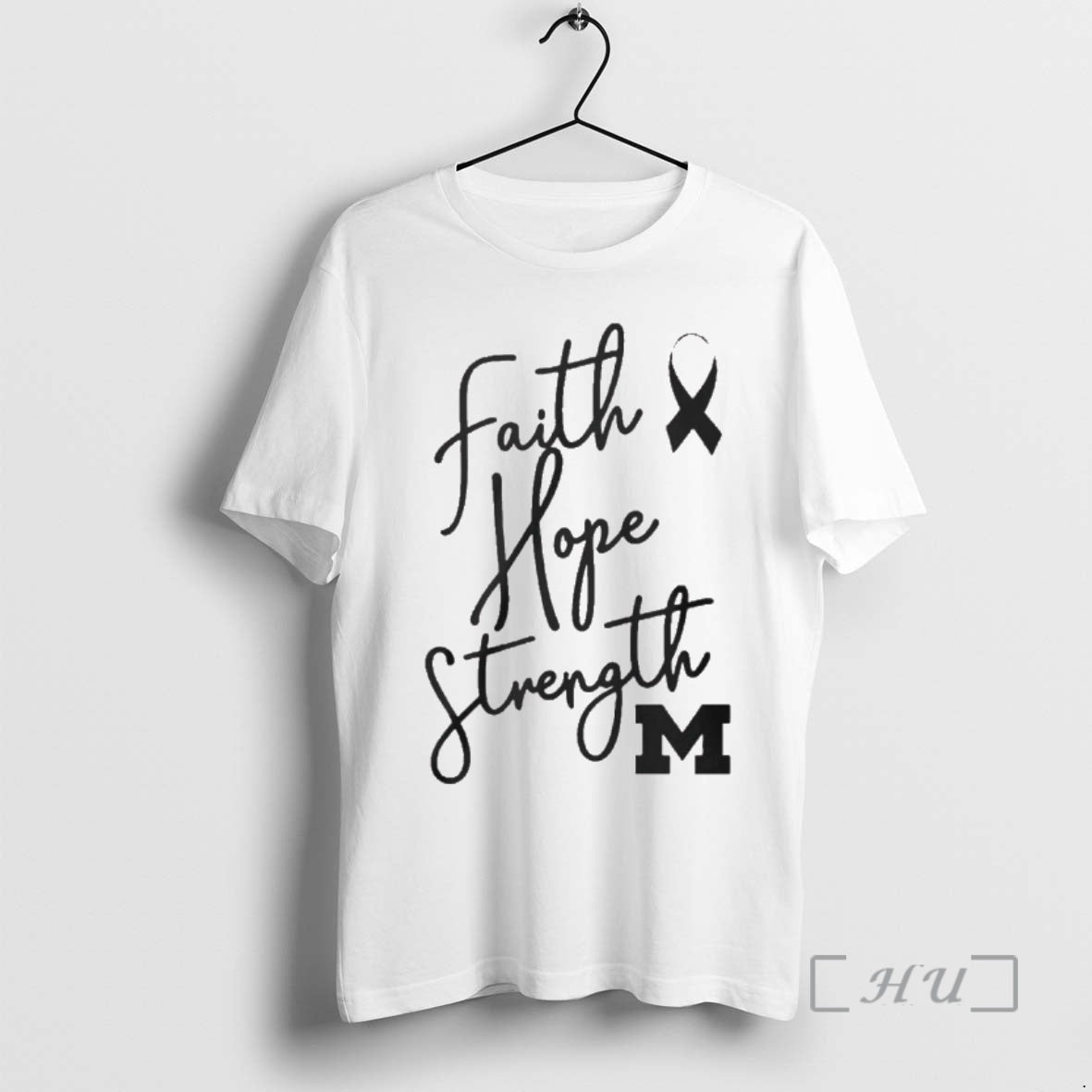 Officials Michigan Faith Hope Strength Awareness Ribbon - clothing by TeeHivey.com