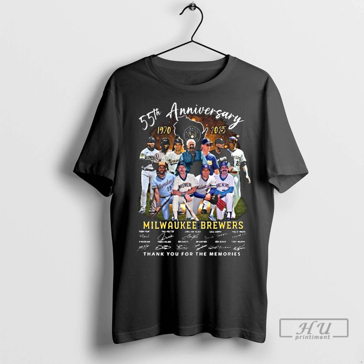 Officials Milwaukee Brewers 55th Anniversary 1970 2025 Legends Signatures Thank You For The Memories Long