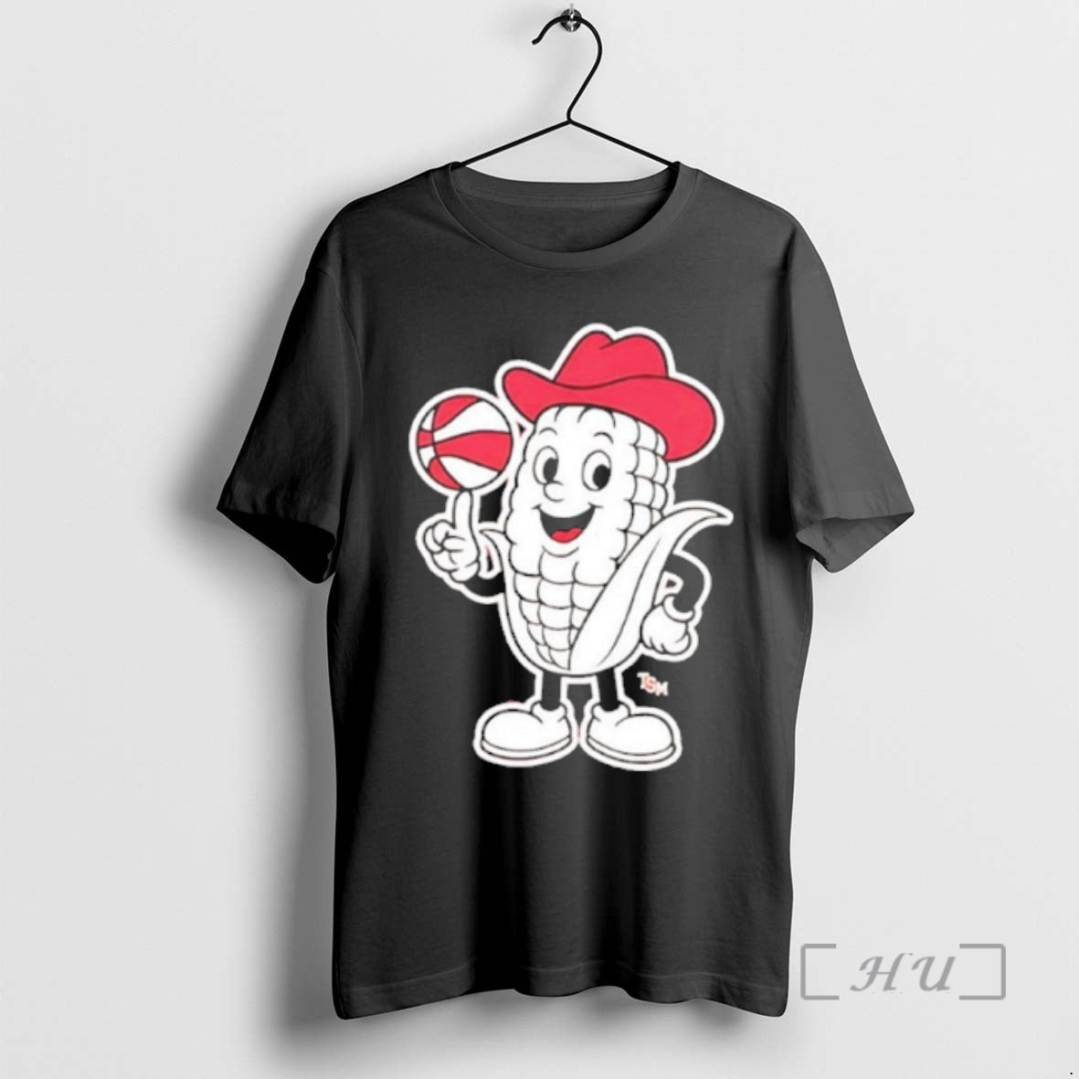 Nebraska Cornhuskers Corn Wearing Cowboy Spin Basketball - clothing by TeeHivey.com