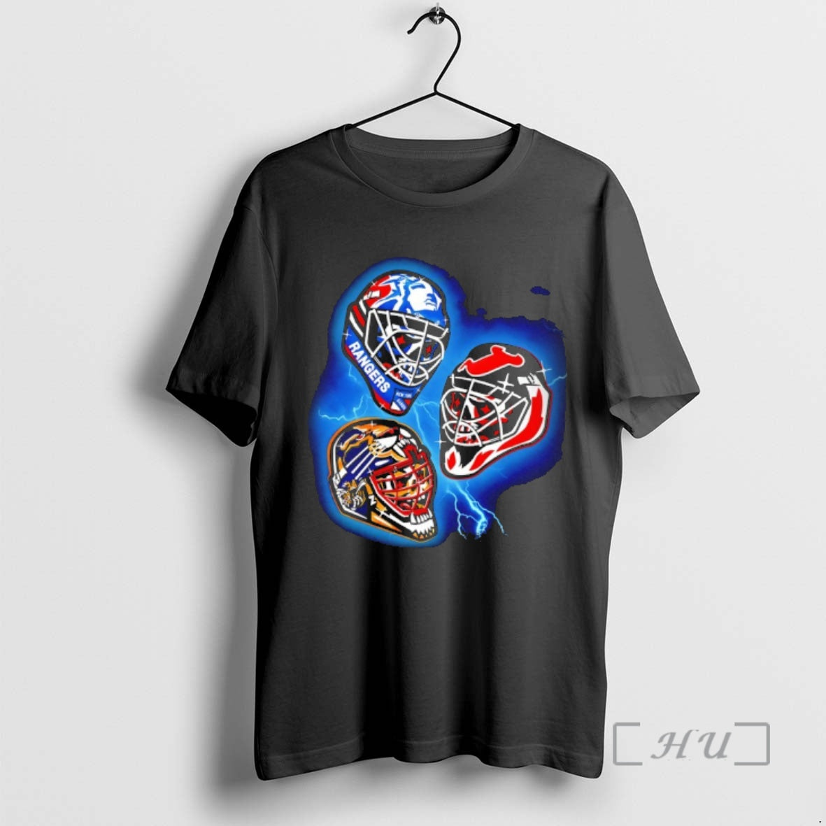 Officials New York Rangers New Jersey Devils And Boston Bruins Nhl 94 Goalie Mask Art - clothing by TeeHivey.com