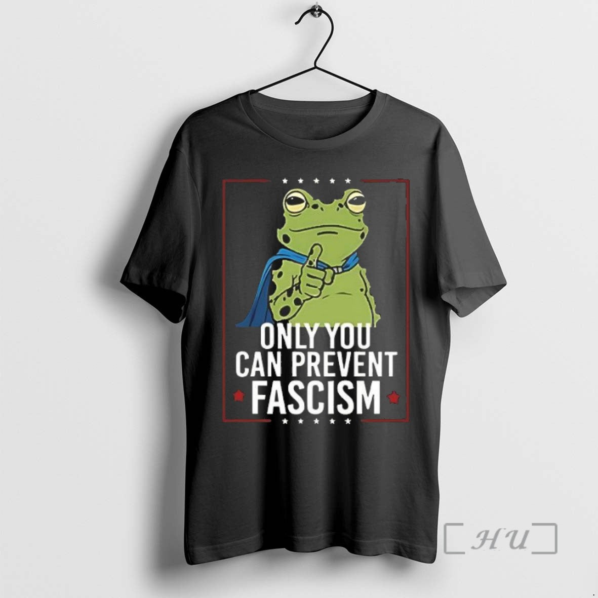 Officials Only You Can Prevent Fascism Frog - clothing by TeeHivey.com