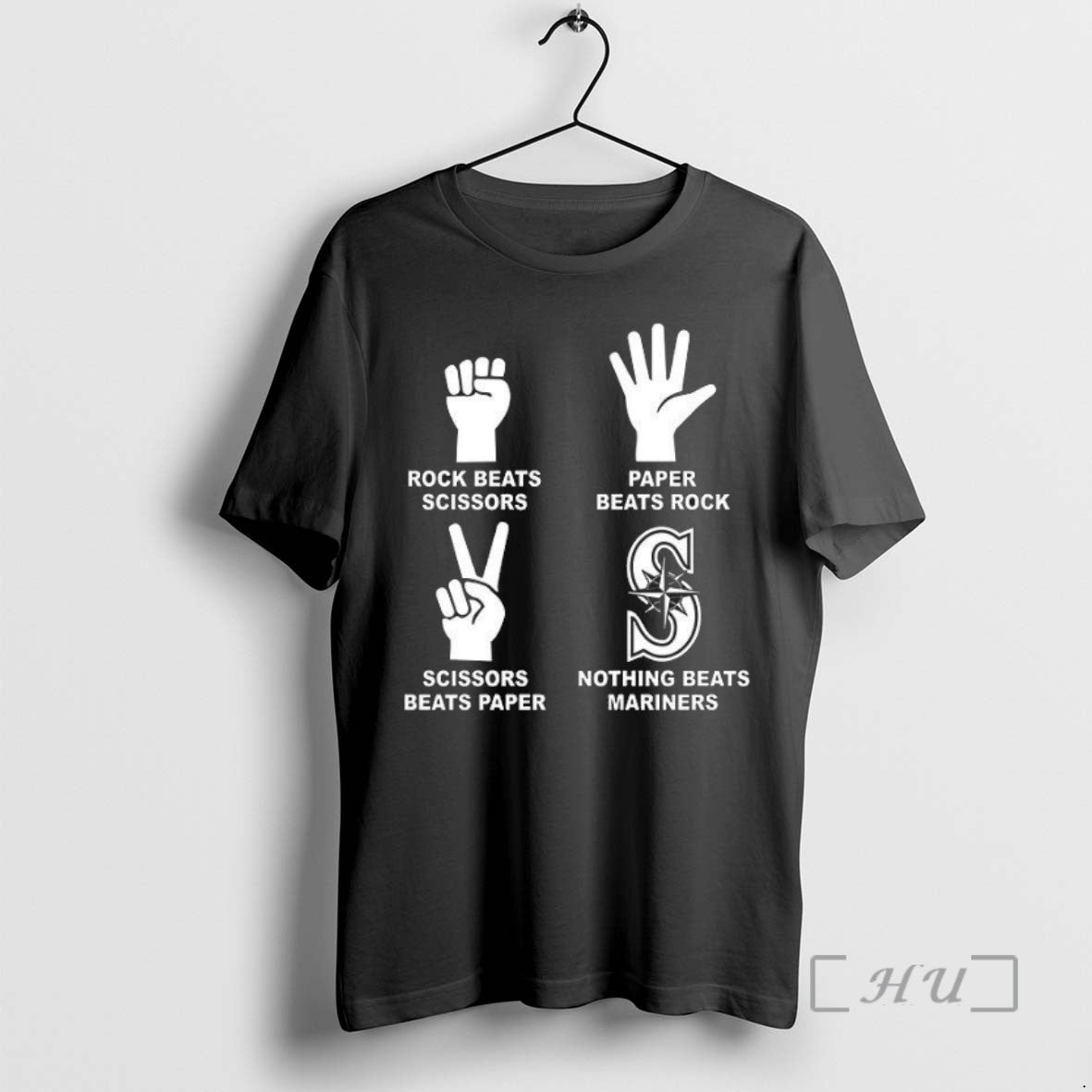 Officials Paper Beats Rock Nothing Beats Mariners - clothing by TeeHivey.com