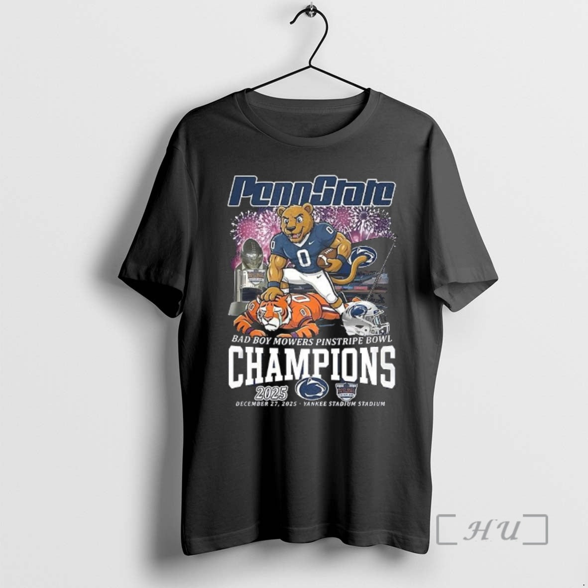 Officials Penn State Nittany Lions Ncaa Bad Boy Mowers Pinstripe Bowl Champions 2025 Yankee Stadium