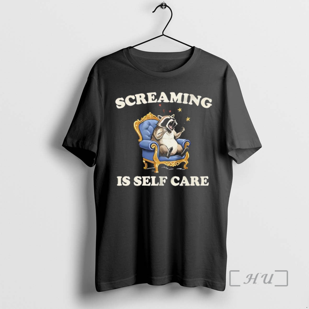 Officials Raccoon Screaming Is Self Care - clothing by TeeHivey.com