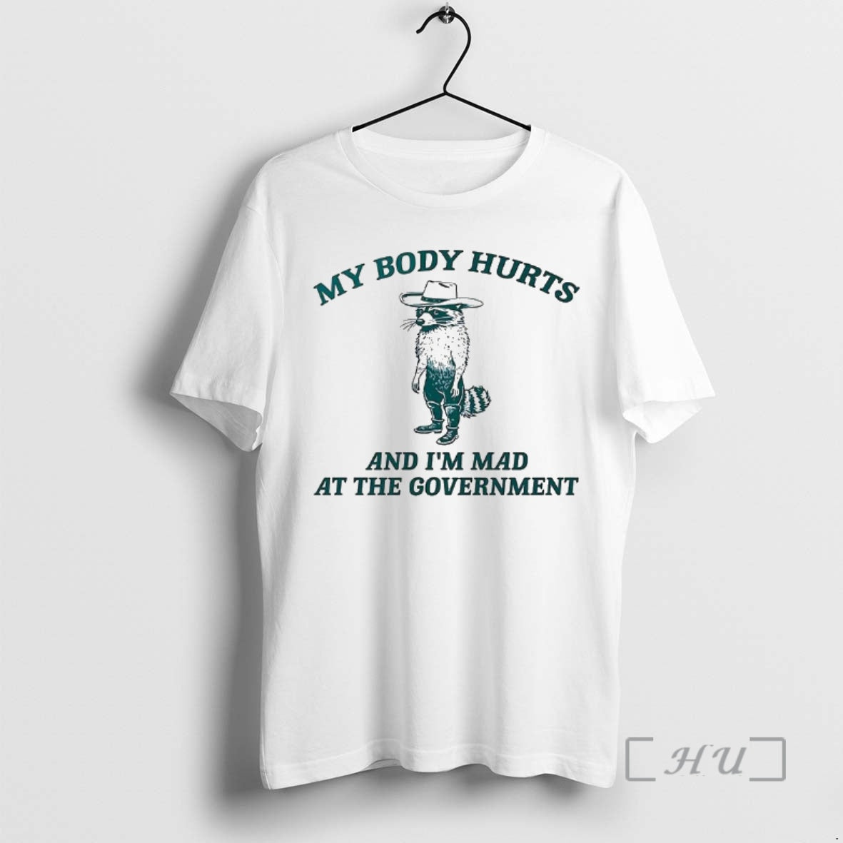 Officials Racoon My Body Hurts And Im Mad At The Government Premium T Shirts Sweater - clothing by TeeHivey.com